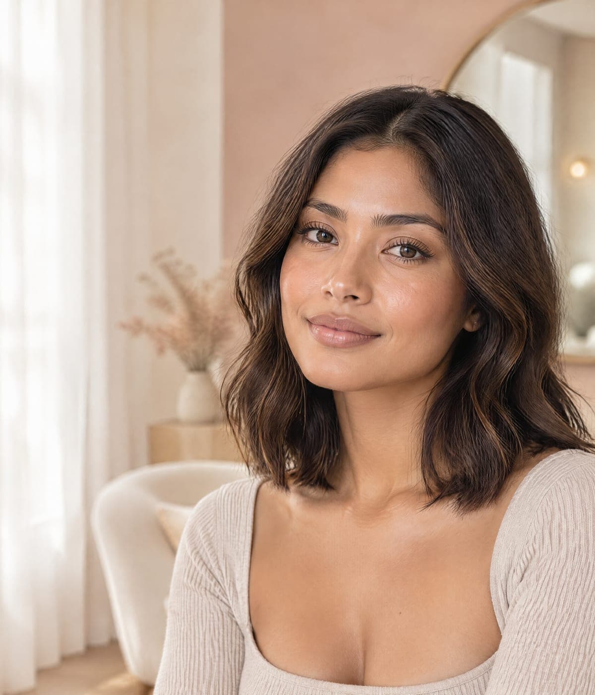 A warm portrait in the Bliss Beauty studio